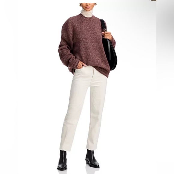 70s Stove Pipe High Rise Straight Ankle Jeans in Vintage White - Picture 4 of 7